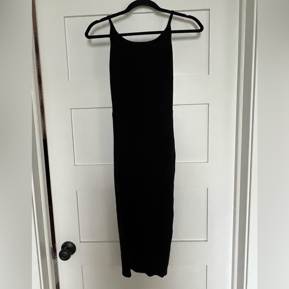 Reformation Knit Midi Dress Cross Strap Open Back - Picture 2 of 5